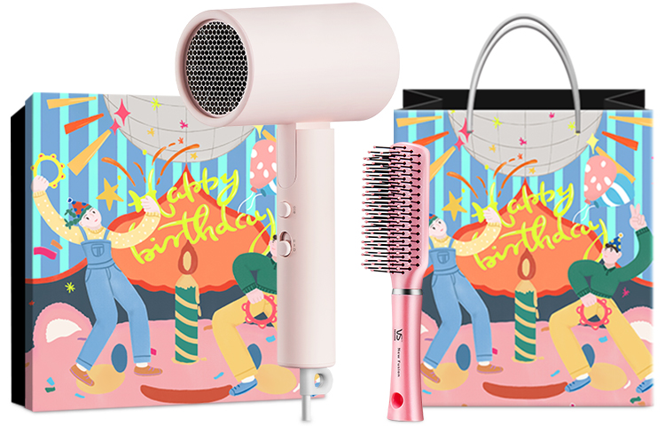 

Фен для волос Mi, Powder includes styling comb + birthday gift box gift bag