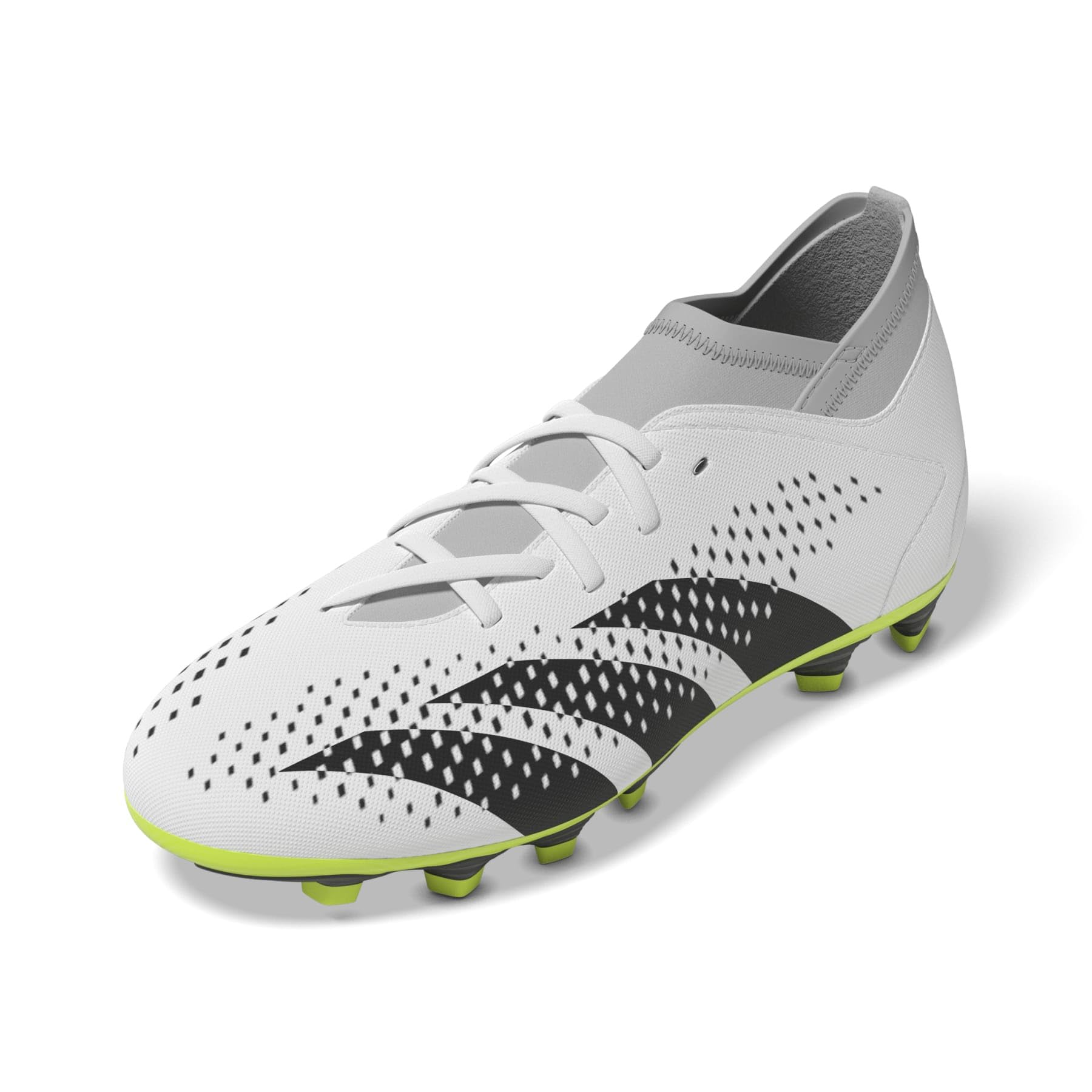 

Кроссовки Adidas Kids Soccer Predator Accuracy.4 Firm Ground, Footwear White/Core Black/Lucid Lemon