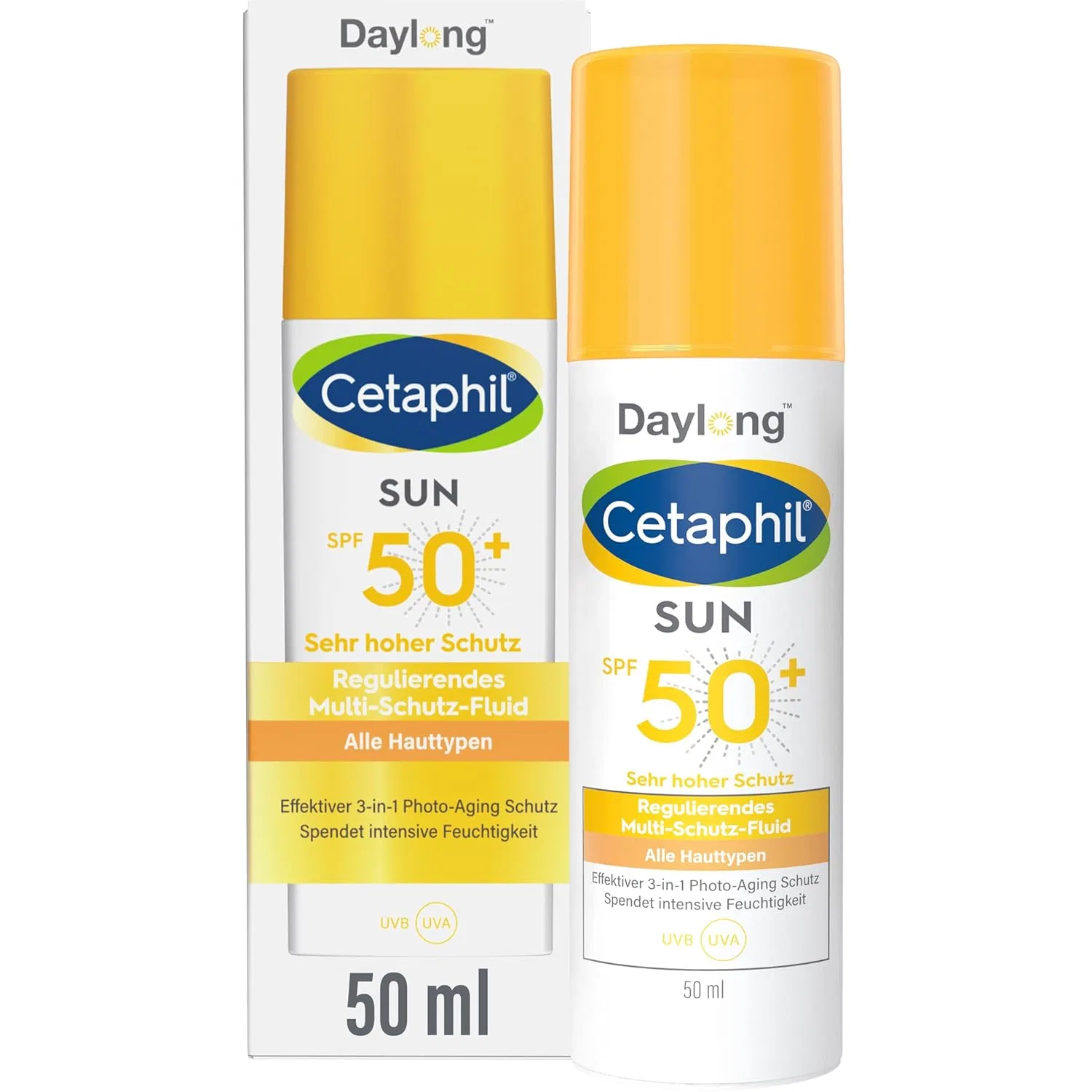 Солнцезащитный флюид для лица «Sun Daylong SPF 50+ Multi-Protection Fluid» от Cetaphil Cetaphil