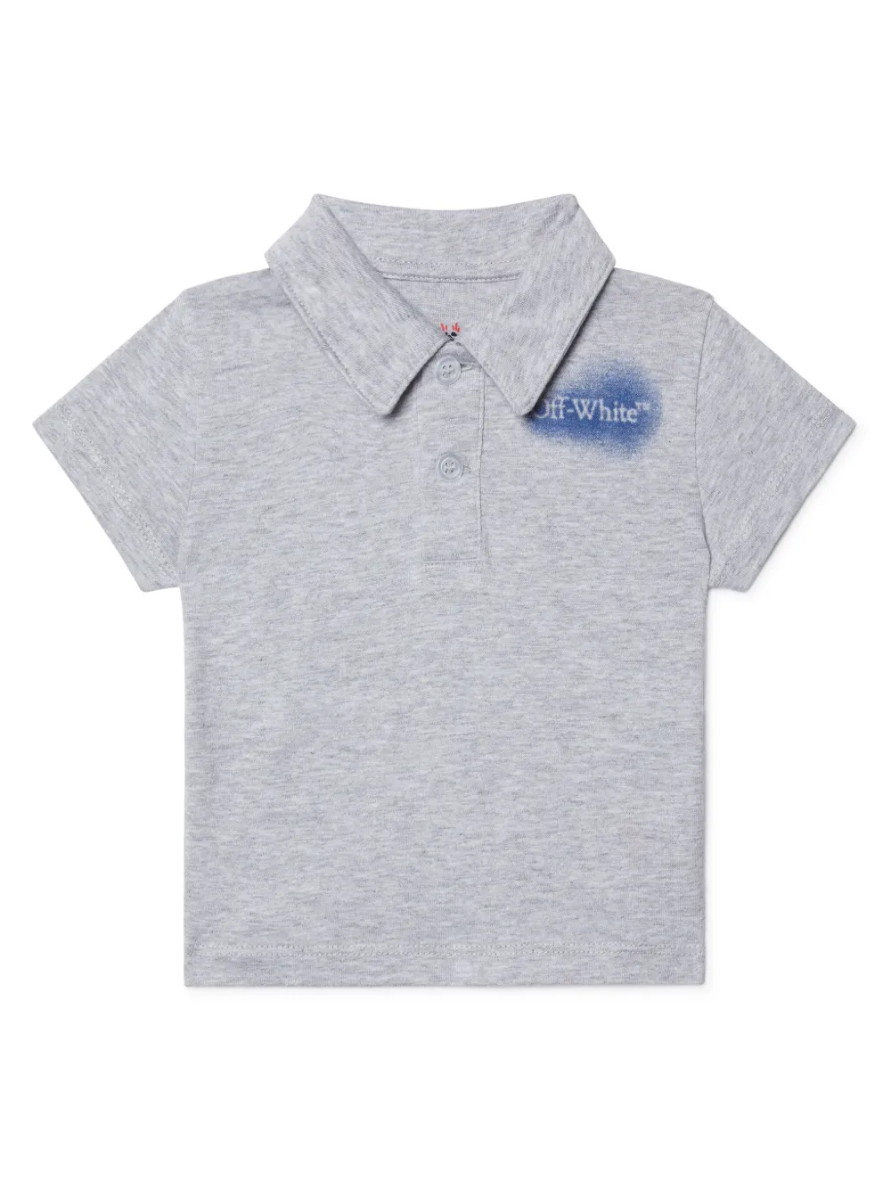 

Рубашка поло с логотипом Arrow OFF-WHITE KIDS, серый
