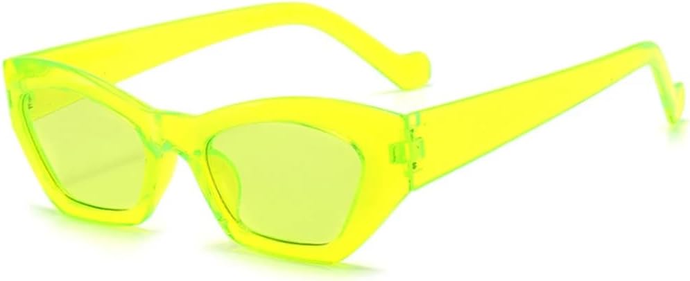 

Солнцезащитные очки с защитой от УФ-излучения UV400 | «Кошачий глаз», маленькая оправа | Линзы конфетных цветов для занятий спортом на открытом воздухе и вождения DSVIGF, Green Green