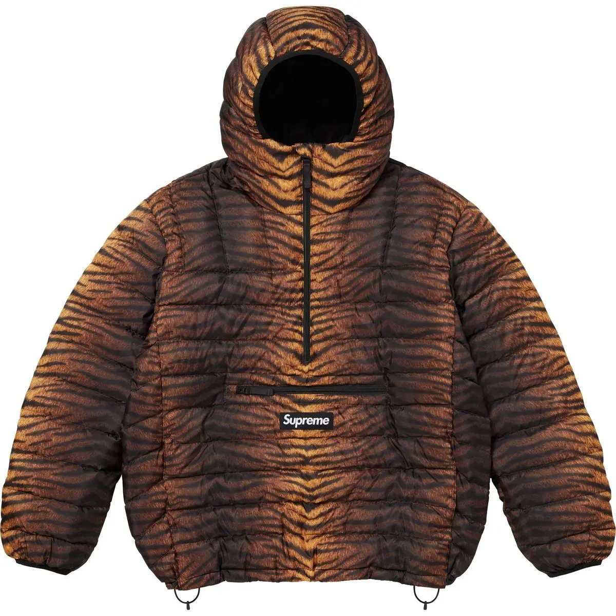 Утепленная худи-пуловер с капюшоном unisex Supreme, светло-розовый — фото 2