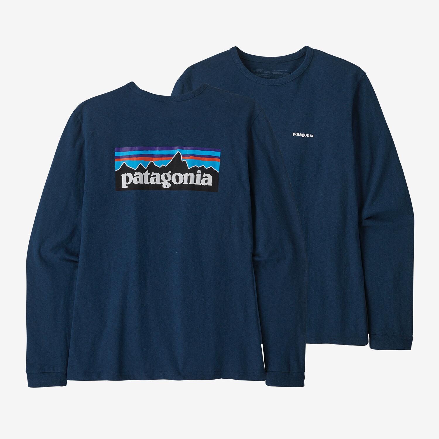 

Женская футболка P-6 с длинными рукавами и логотипом Responsibili Patagonia, цвет Tidepool Blue