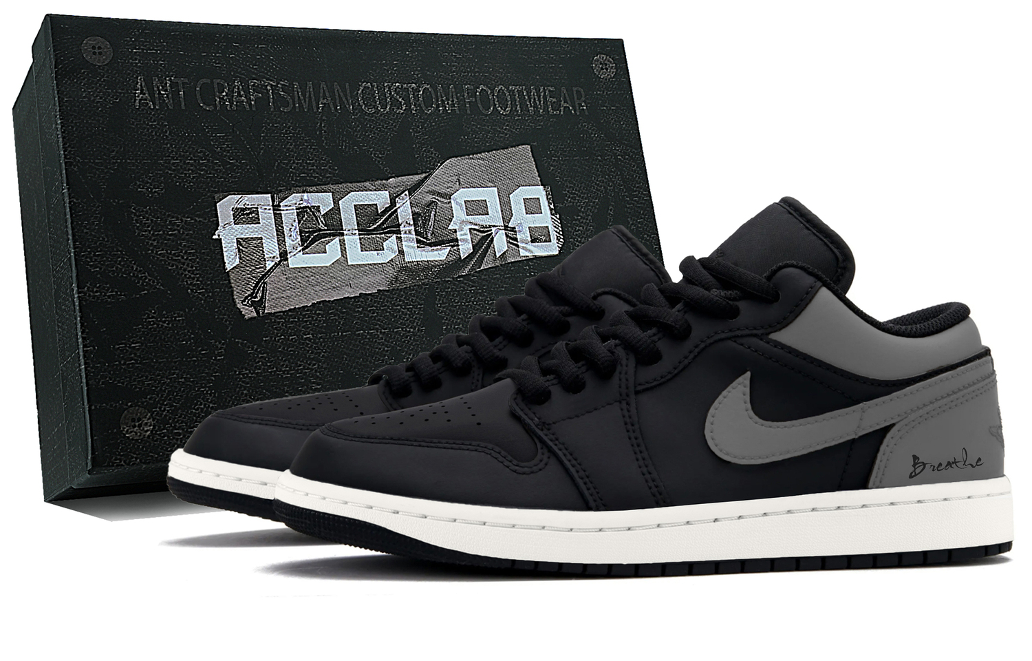 

Jordan Кроссовки баскетбольные мужские Air 1 Height Increasing Low top Vintage Shadow Gray