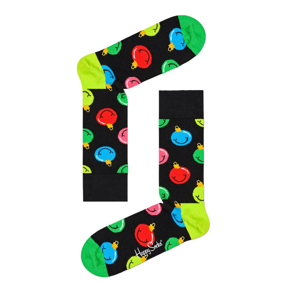 

Черный хлопковый носок Happy Socks