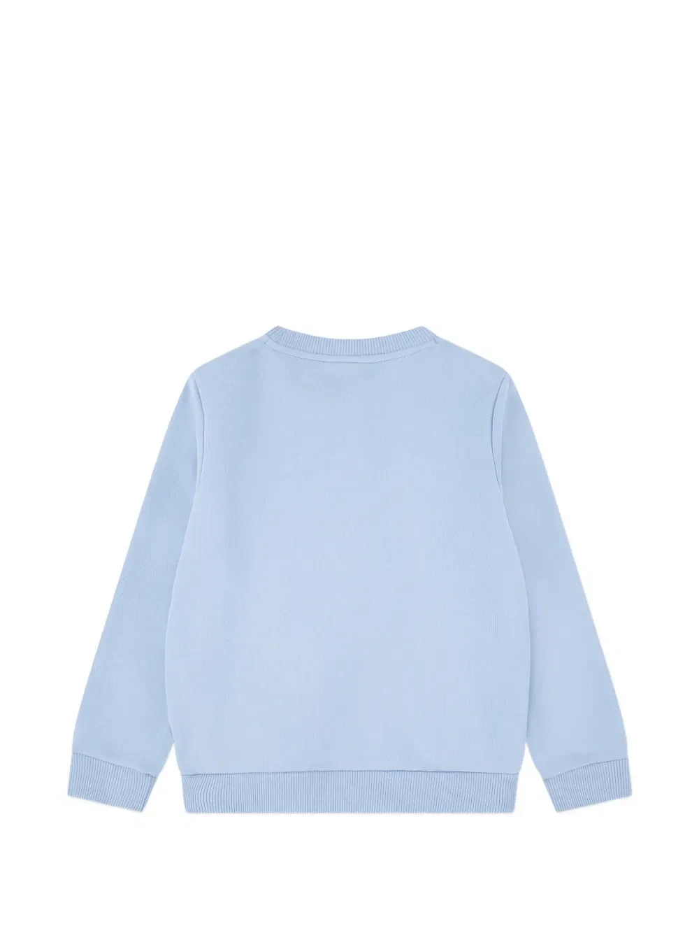 Свитшот с ребристым круглым вырезом и вышивкой Lacoste Kids, синий — фото 2