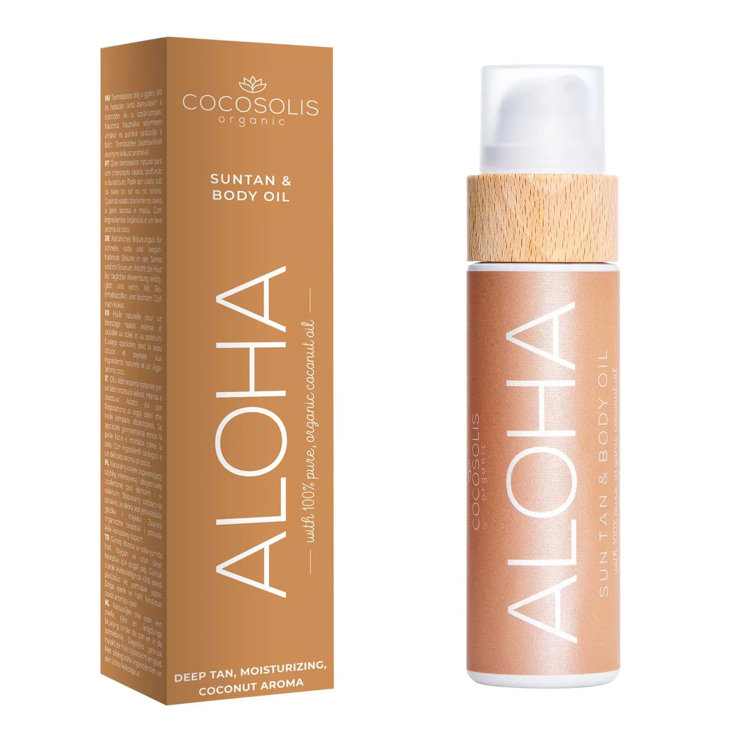 Масло для тела Aloha Suntan & Body Oil Cocosolis, 200 мл — фото 3