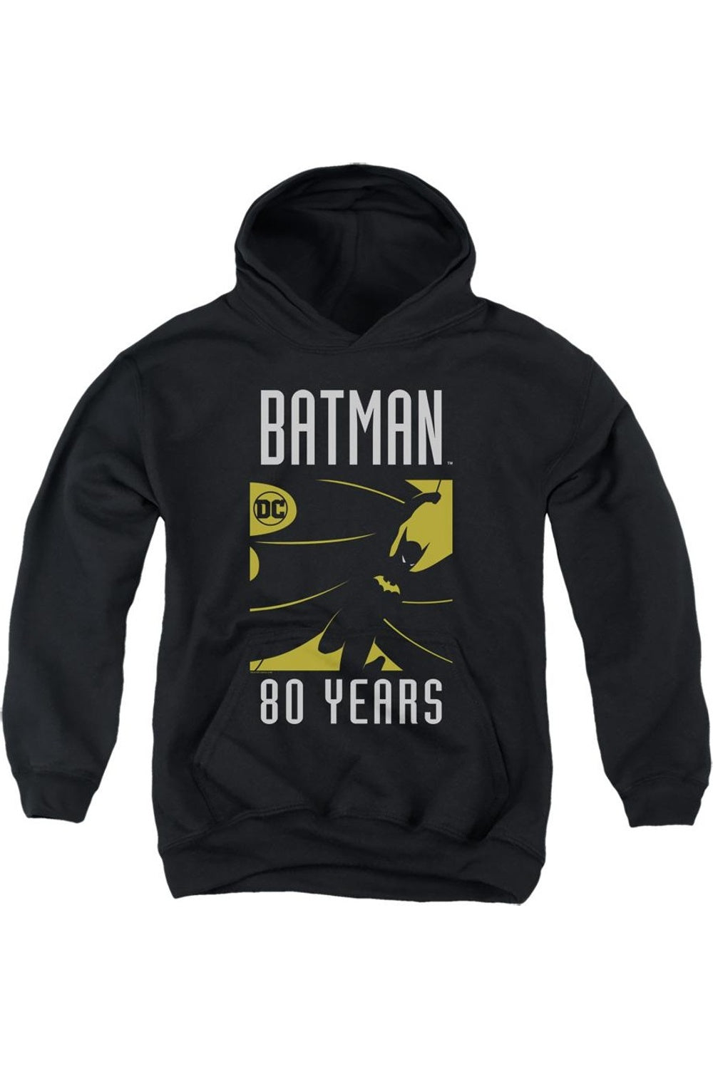 

Батмен силуэт молодежная толстовка с капюшоном Gildan, черный