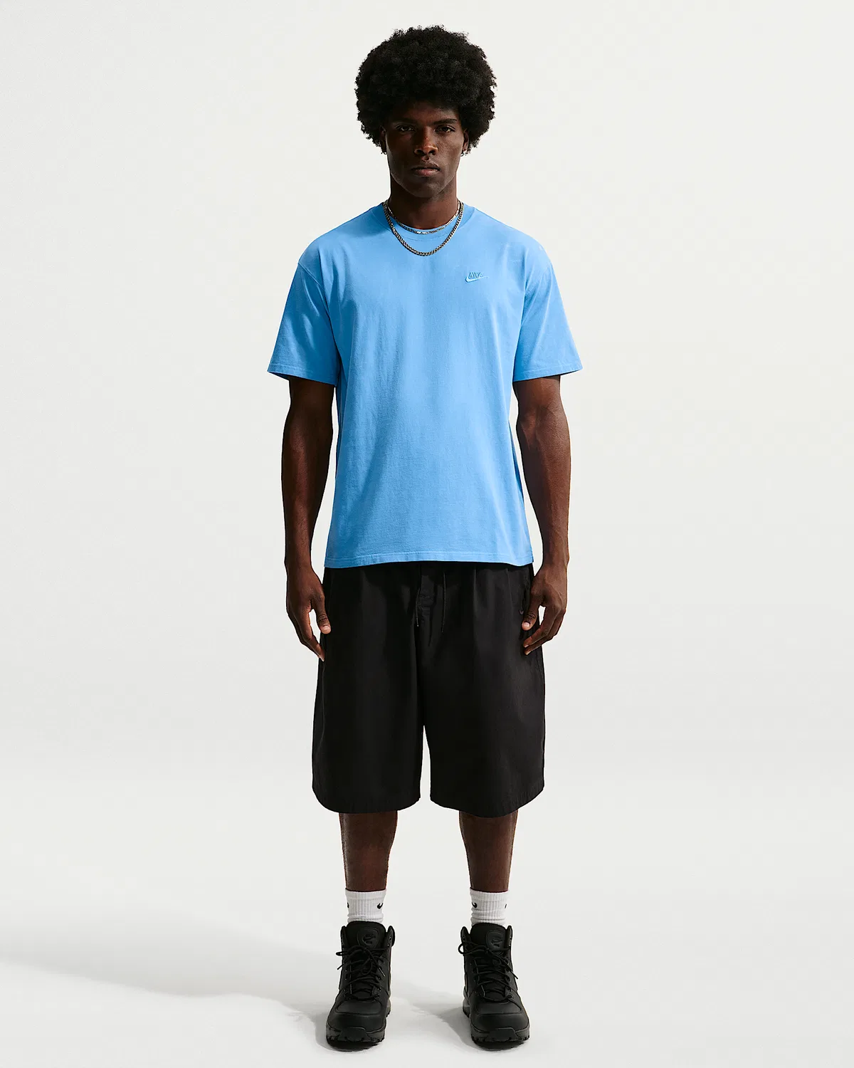 Мужская футболка Nike Sportswear Vintage-Washed, University Blue/University Blue — фото 4