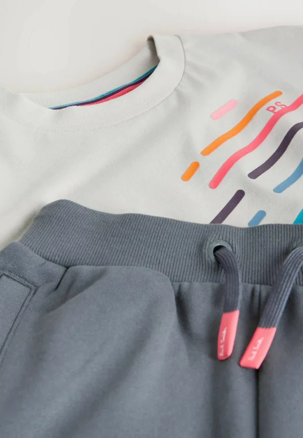 Спортивные штаны в тон костюма Paul Smith Junior, Multi-Coloured — фото 3