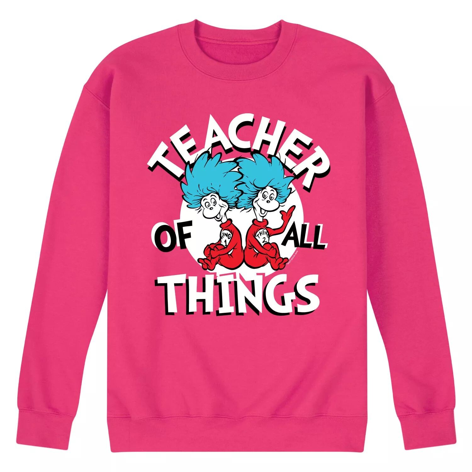 

Мужской свитшот с рисунком Dr Seuss Teacher Of All Things Licensed Character