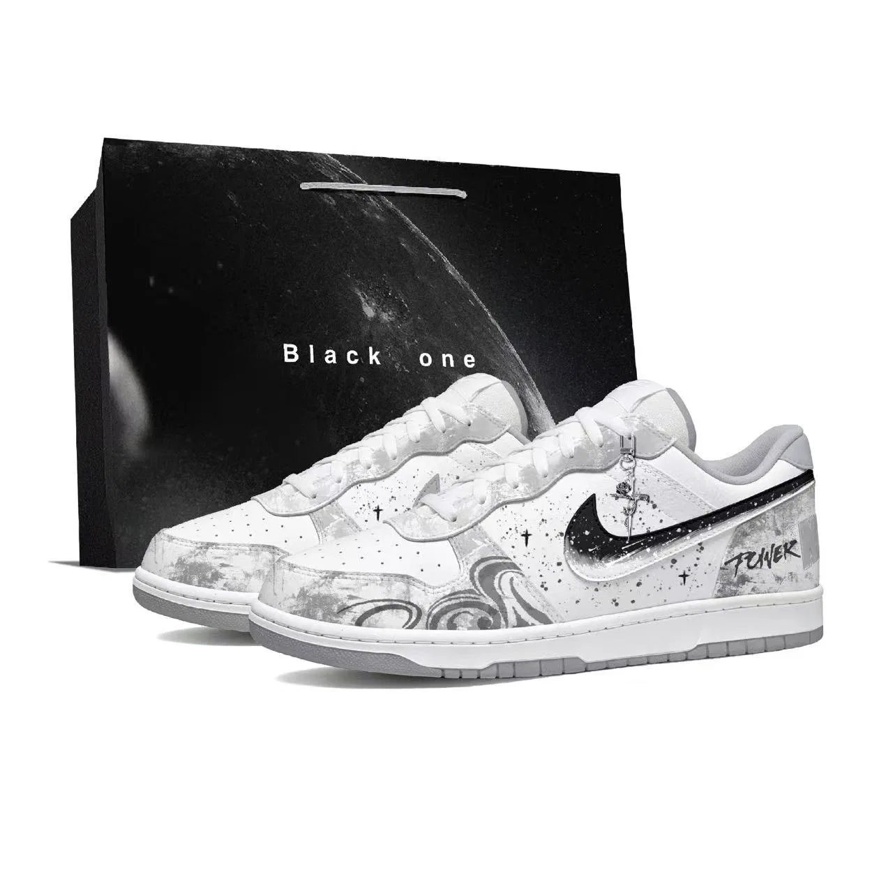 Кеды Nike Big Low White Gray