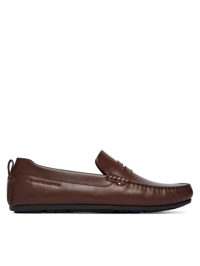 Tommy Hilfiger Мокасины Core Hilfiger Leather Driver FM0FM05790 коричневые