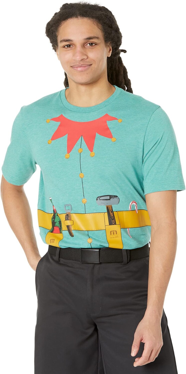 

Футболка TravisMathew Falalalala XMS, цвет Heather Green