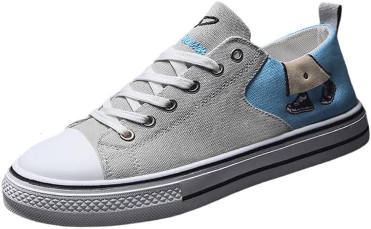 

Мужские дышащие кроссовки из канвы, Повседневная обувь с мягкой подошвой для ежедневного комфорта, Легкий и минималистичный дизайн Hoalox, Milan