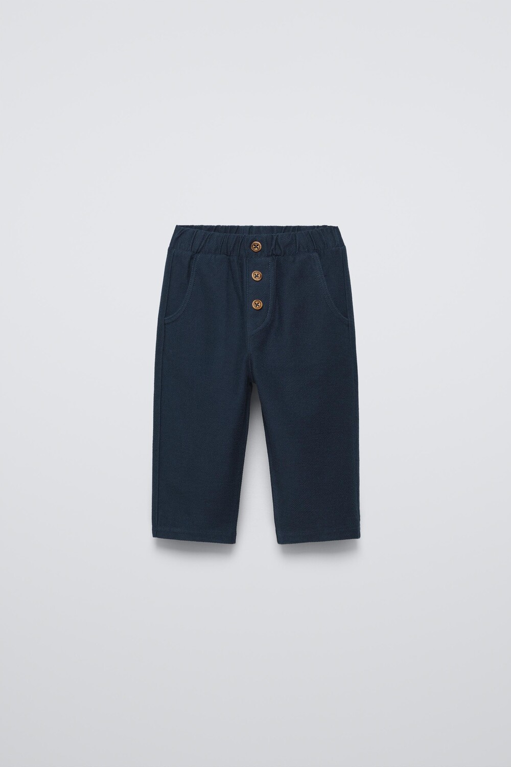 

Брюки из твила с карманами ZARA, синий