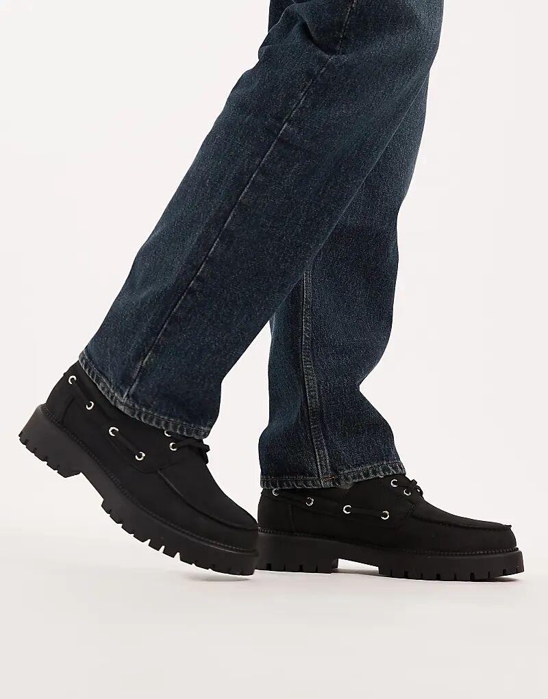 

Массивные туфли на шнуровке SEQWL Mexton черного цвета