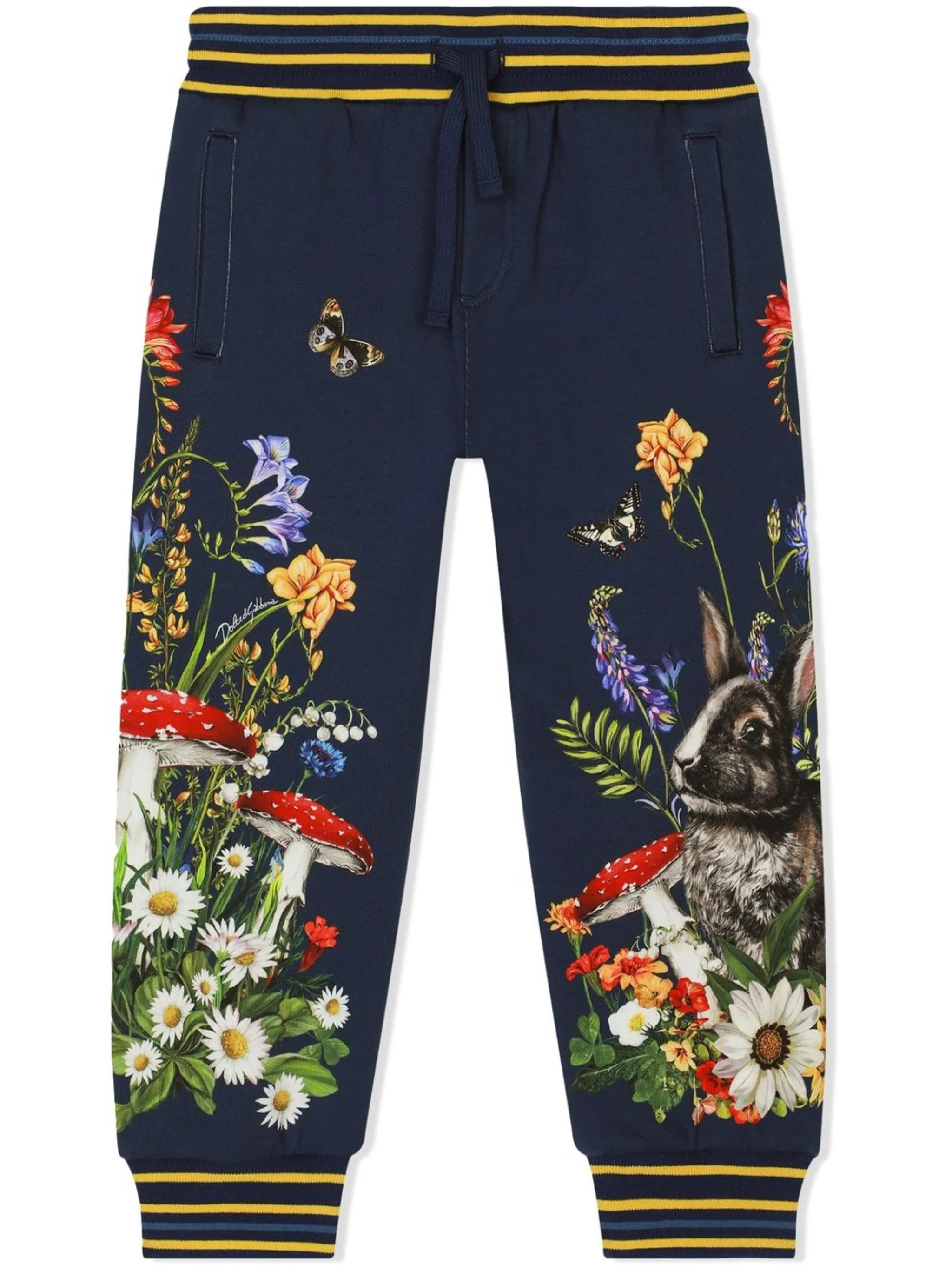 

Спортивные брюки с принтом Dolce & Gabbana Kids, синий