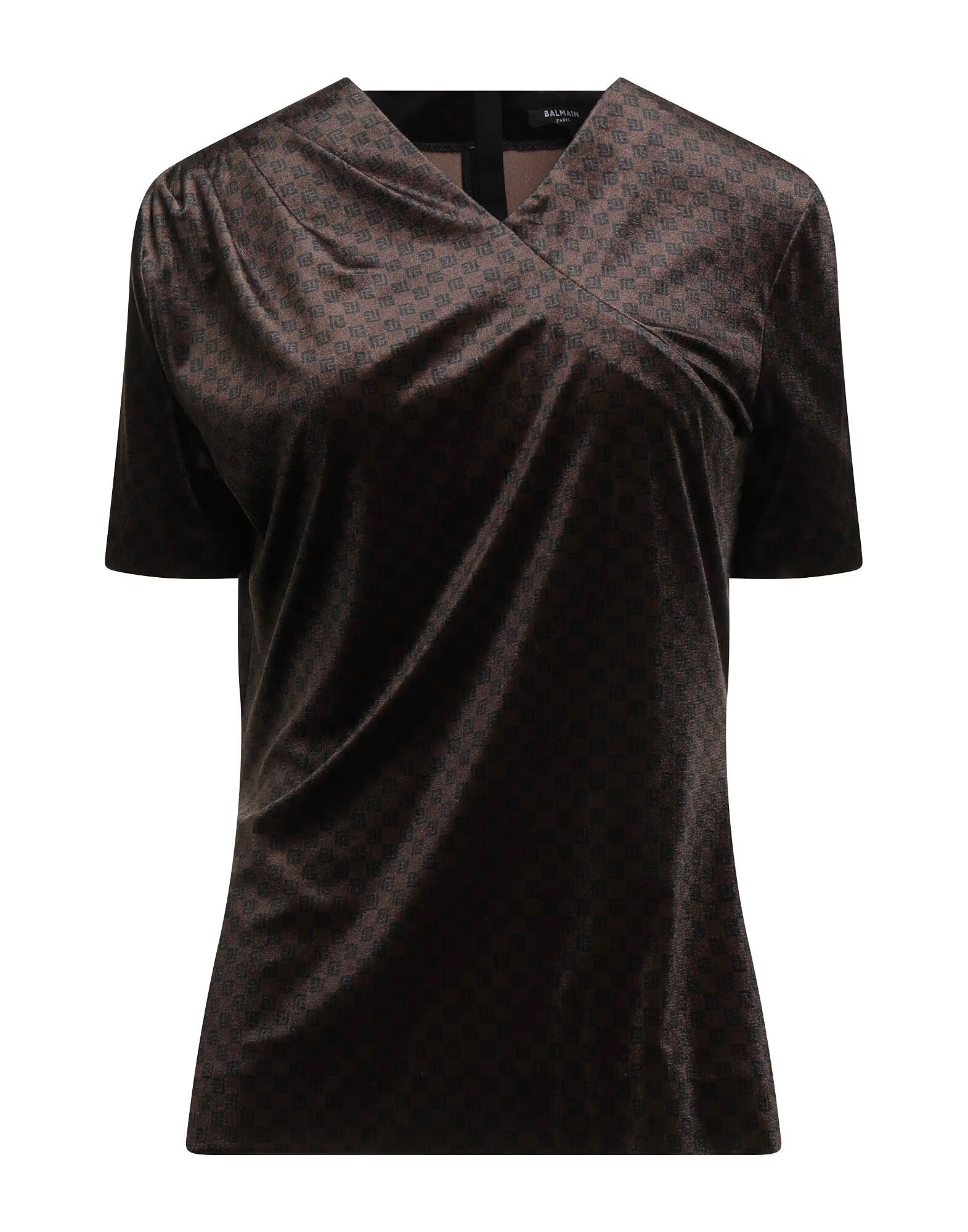 

Топ Balmain, коричневый