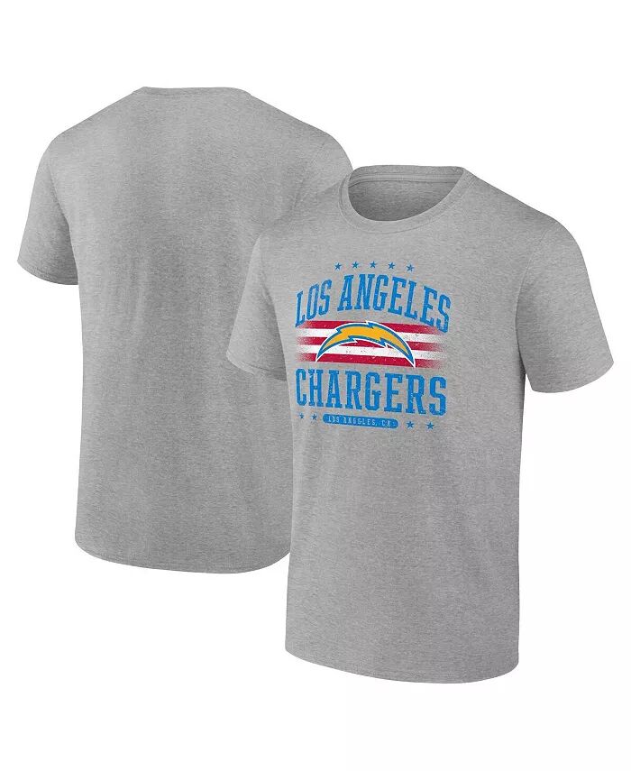 

Мужская серая футболка Los Angeles Chargers Americana Fanatics