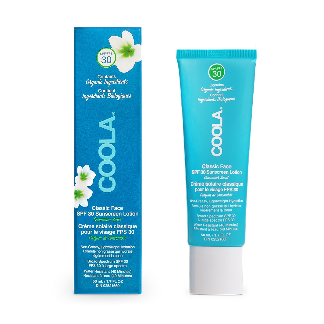 Солнцезащитный крем classic classic face spf 30 - cucumber Coola, объем 50 мл — фото 2