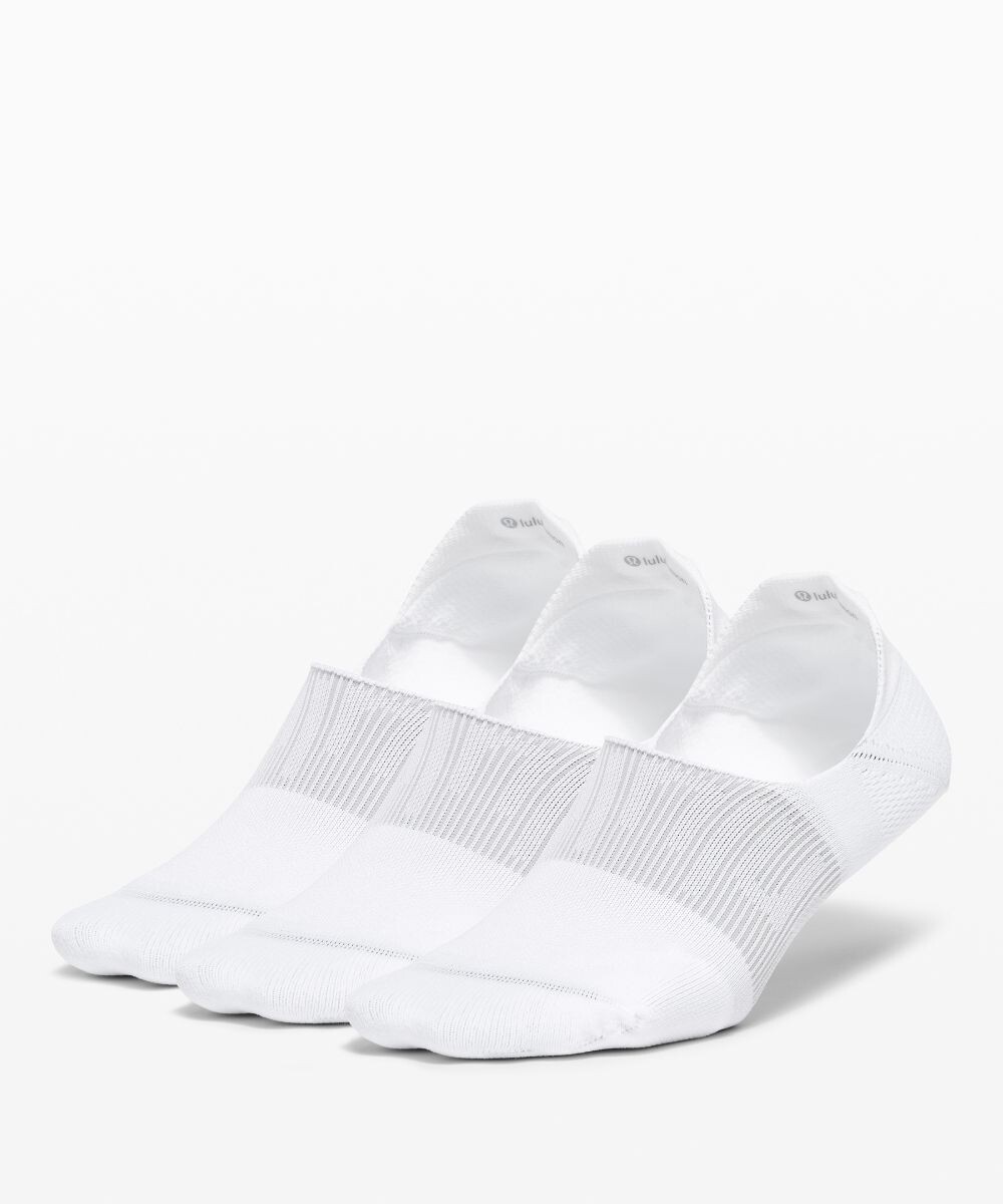 

Женские носки Power Stride для неявки с активной хваткой 3 шт Lululemon, белый