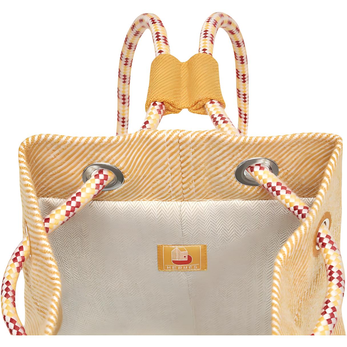 HERMES Сумка для хранения Les Cabanes Canvas 1D Desert Sand Yellow, 1D Desert Sand Yellow — фото 4