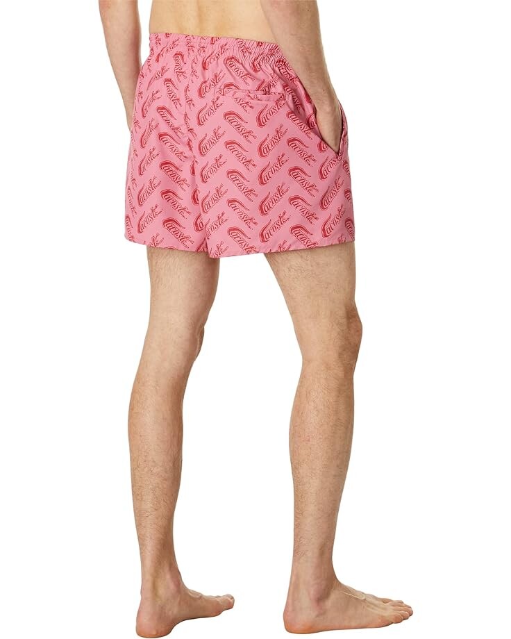 

Шорты для плавания Lacoste Printed Swim Shorts, цвет Lighthouse Red/Reseda