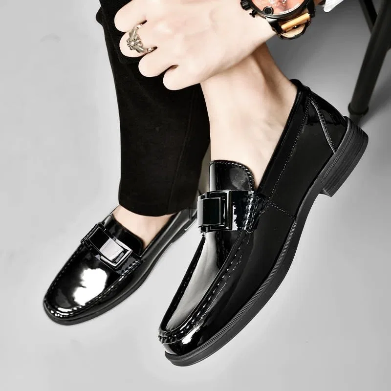 Оксфорды из лакированной кожи, классические, Black KswyyuwxgqI — фото 3