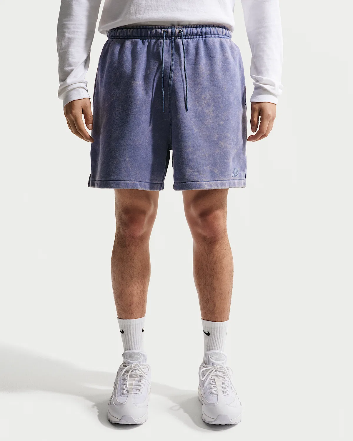Мужские флисовые шорты Nike Club, Diffused Blue/Diffused Blue — фото 2