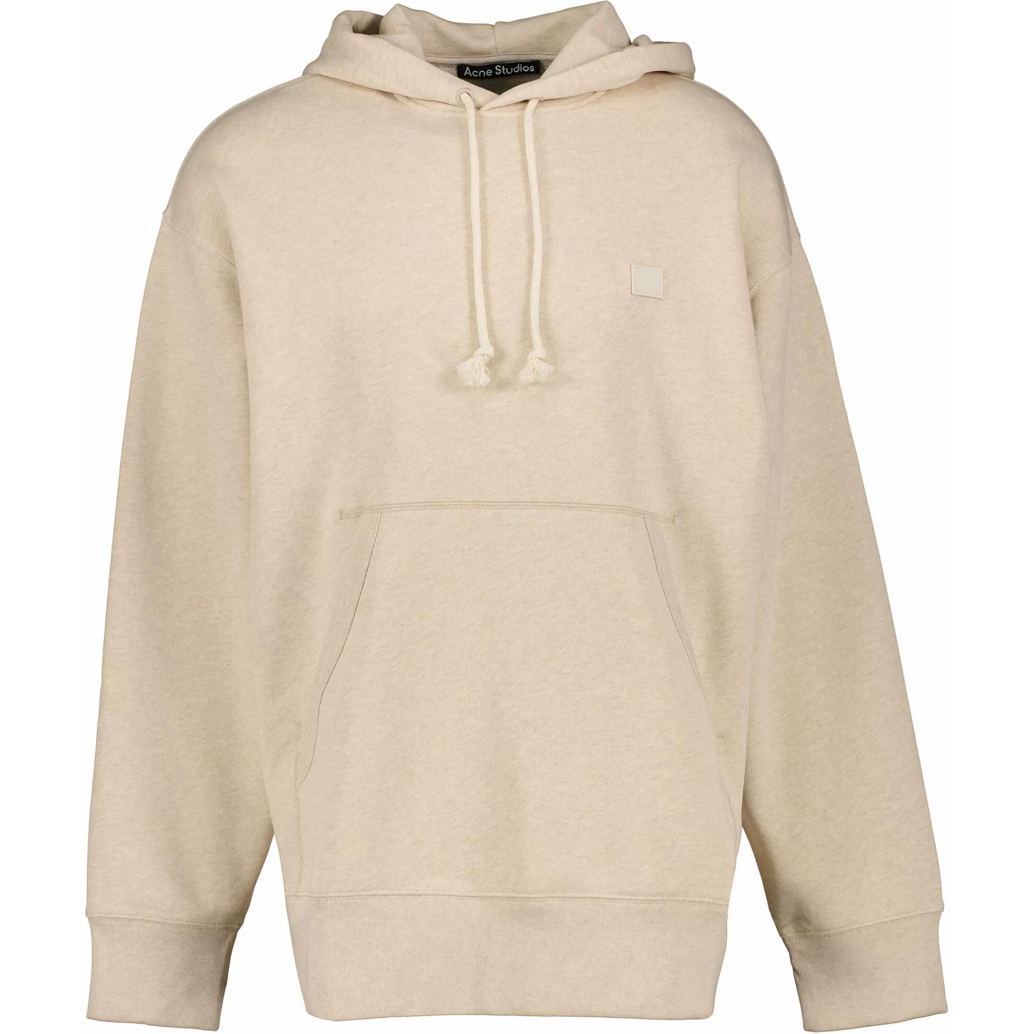 

Футболка с капюшоном и нашивкой с логотипом Acne Studios, бежевый