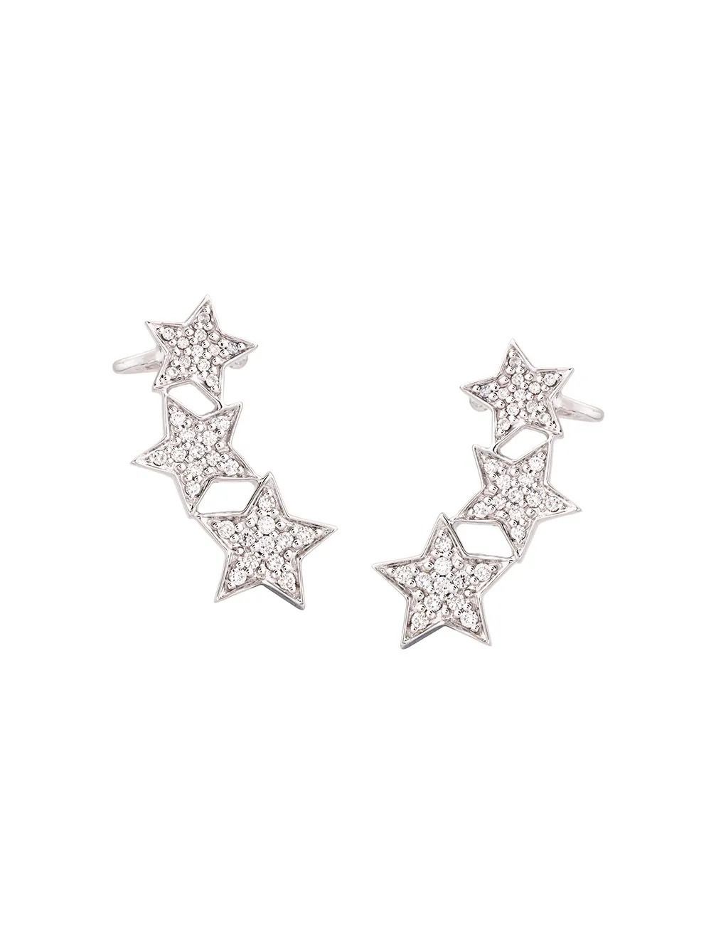 

Серьги-каффы Stasia из белого золота с бриллиантами ALINKA, металлик