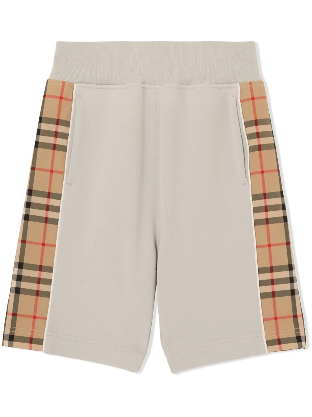 

Шорты с отделкой Vintage Check BURBERRY KIDS, серый