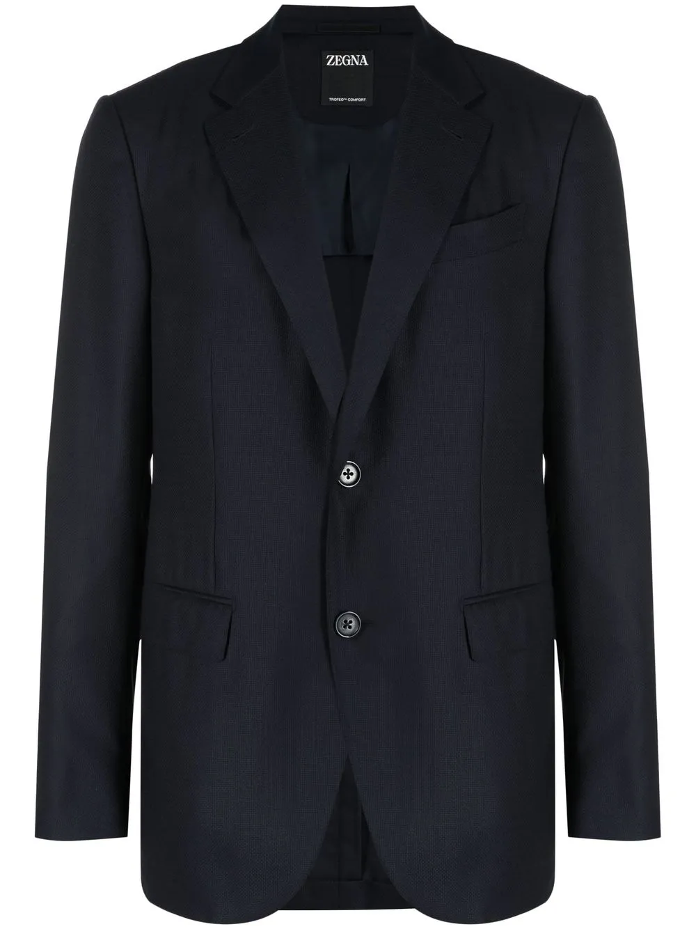 

Однобортный пиджак Zegna, синий