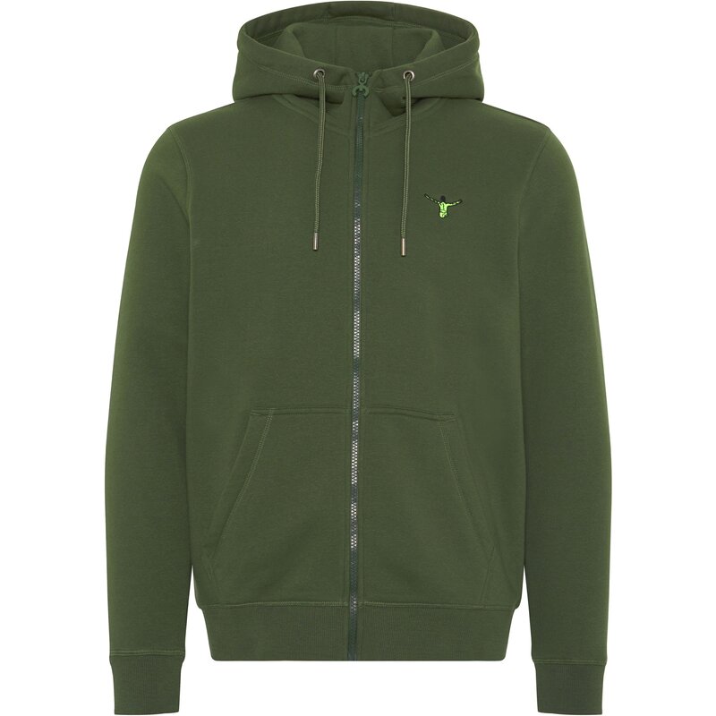 

Толстовка с капюшоном и крупным принтом на спине Chiemsee, зеленый