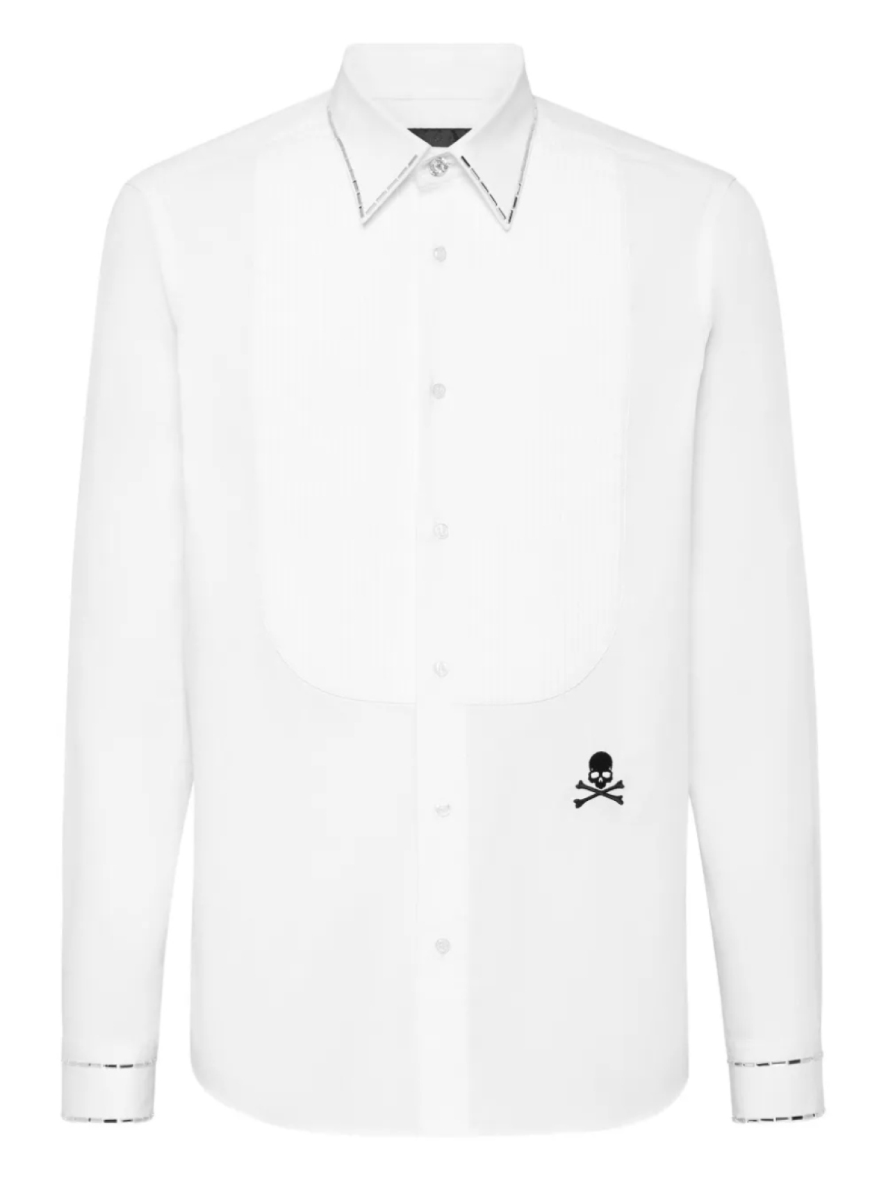

Рубашка Tie Cut Crystals Philipp Plein, белый