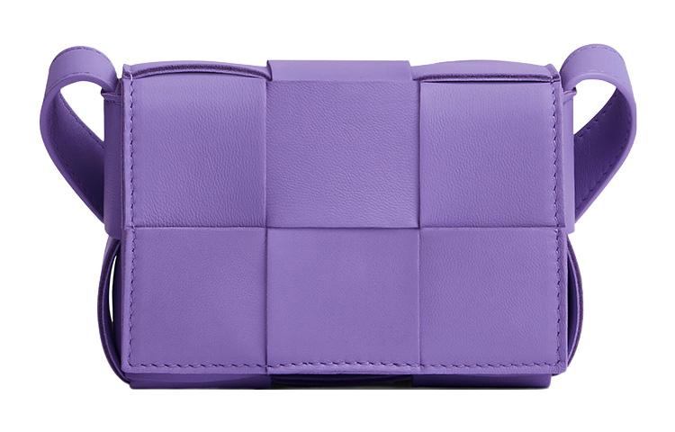 

Bottega Veneta Сумка-тоут из овчины миниатюрная женская фиолетовая через плечо