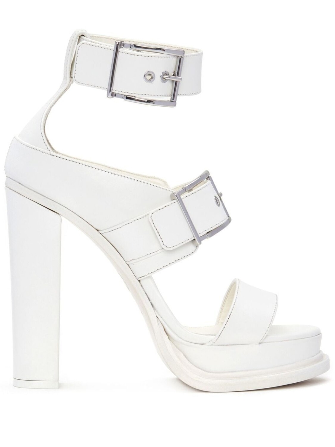 

Alexander McQueen босоножки на платформе, белый