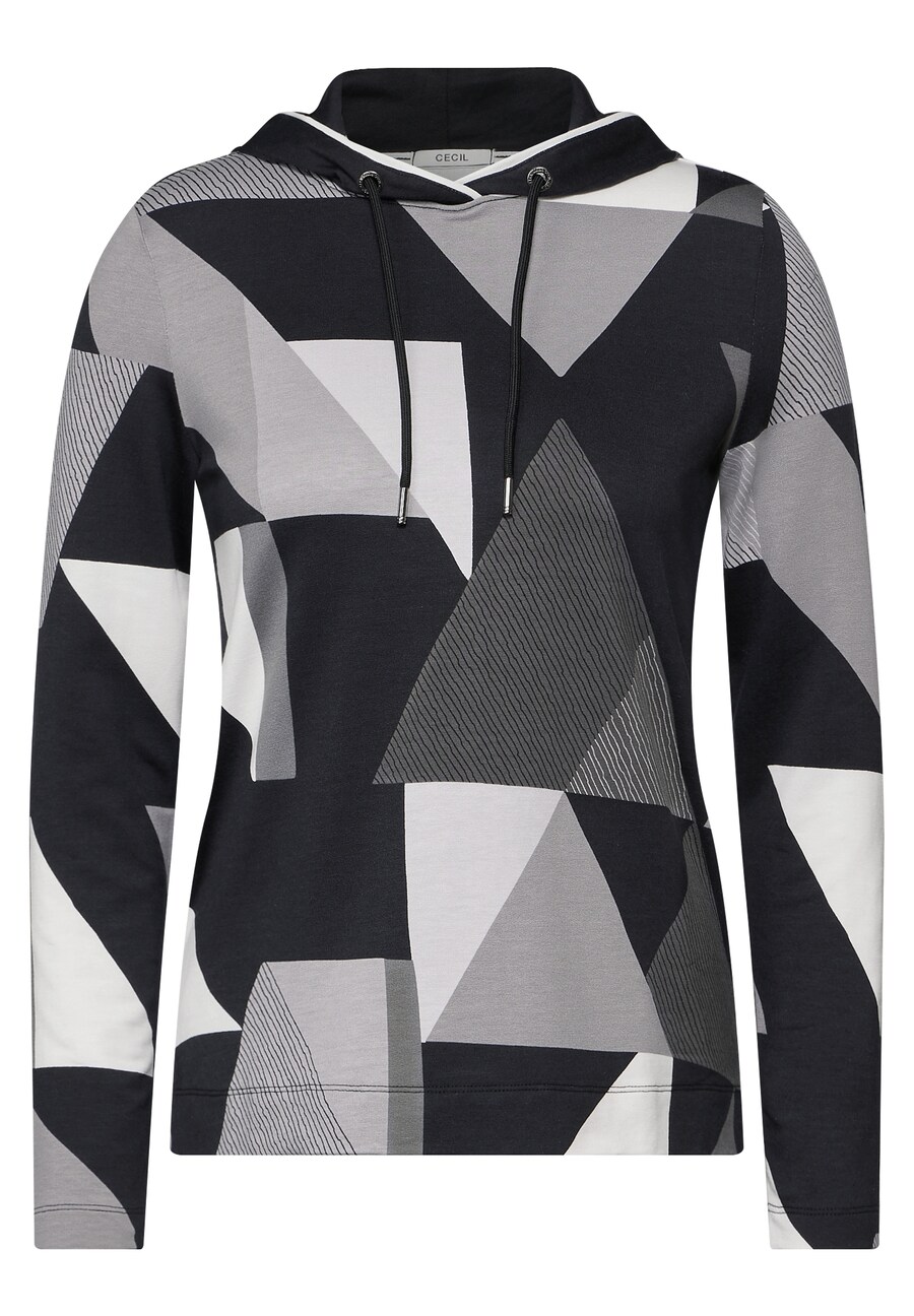 

Лонгслив CECIL Shirt, цвет grey/black