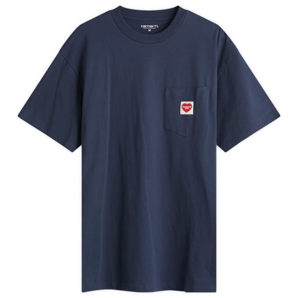 

Футболка с карманом в виде сердца Carhartt Wip, синий