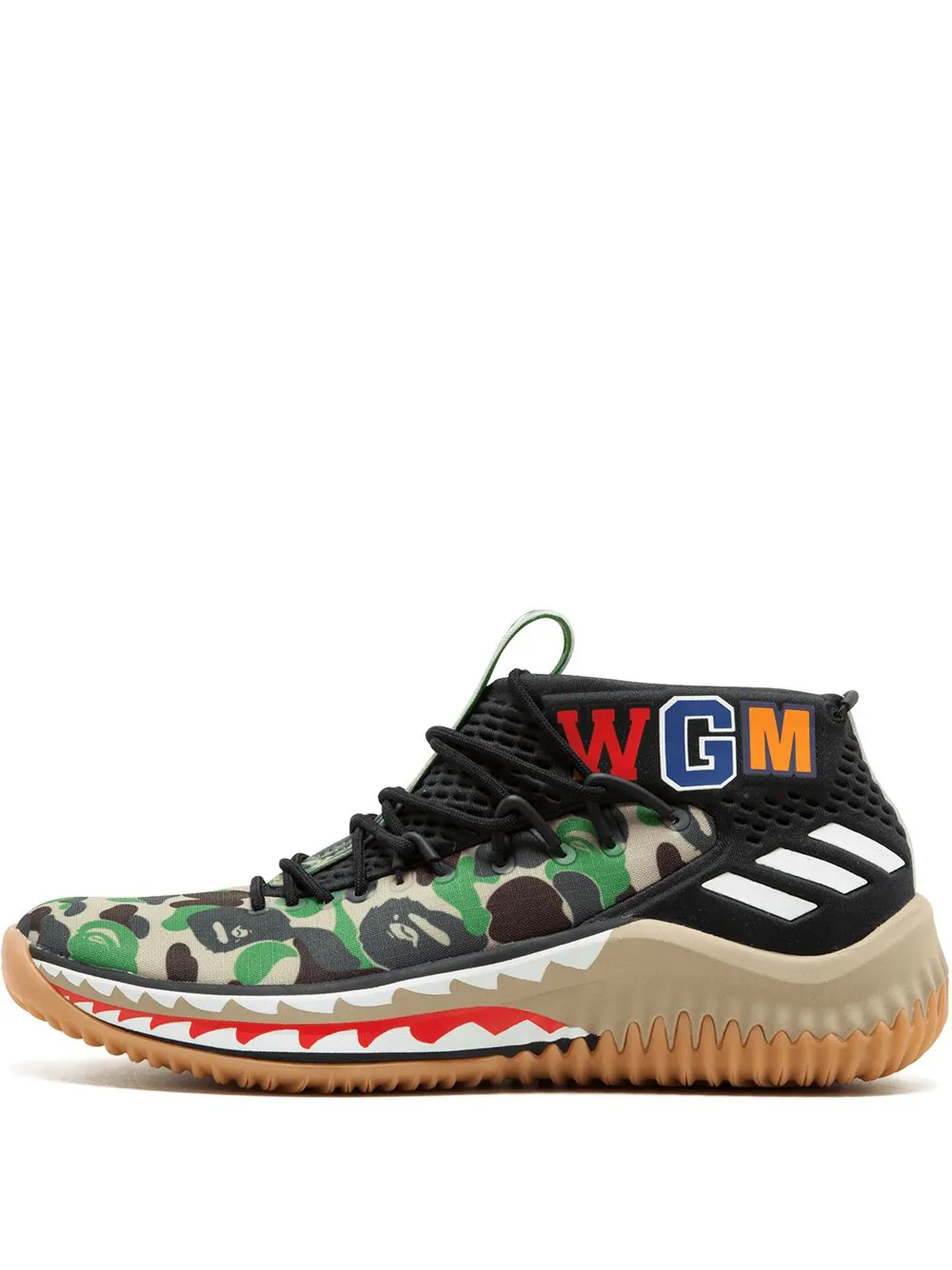 

Кроссовки Dame 4 из коллаборации с Bape Adidas, черный