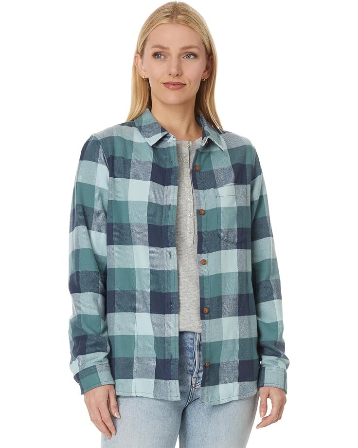 

Рубашка L.L.Bean Soft-Brushed Flannel Shirt, цвет Soft Spruce