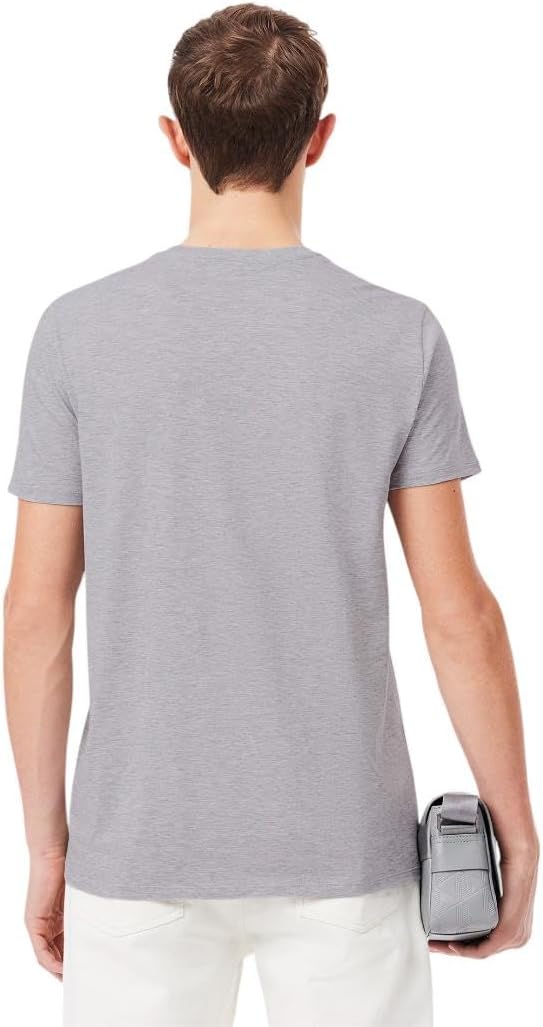 Футболка Lacoste, мужская, из джерси Pima хлопка, Silver Chine — фото 3