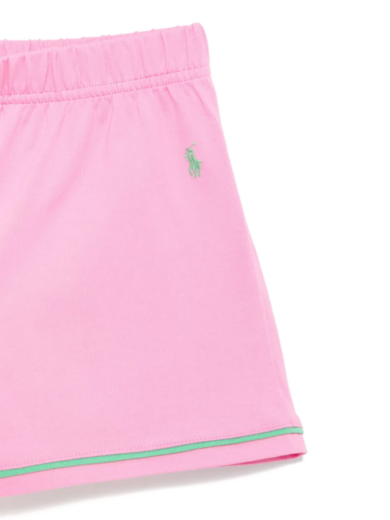 POLO RALPH LAUREN KIDS комплект из топа и шортов с логотипом Polo Pony, розовый — фото 3