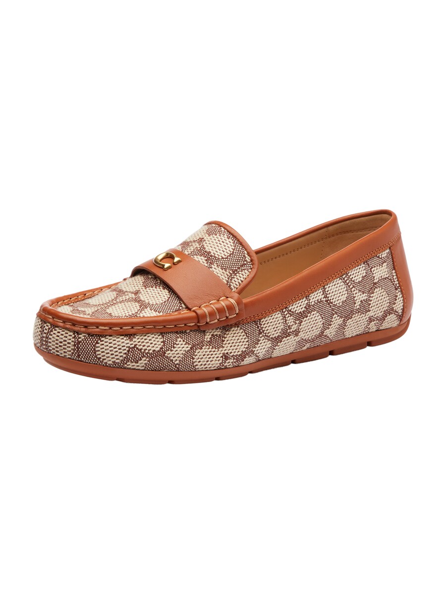 Мокасины COACH Sculpted C Driver, Cognac