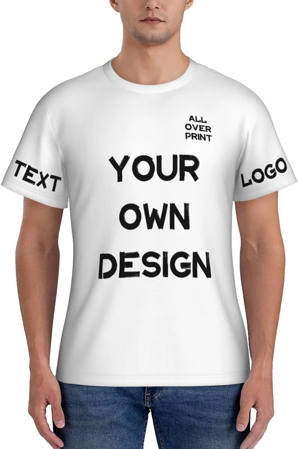 

Футболка с принтом Custom Shirt с логотипом и текстом
