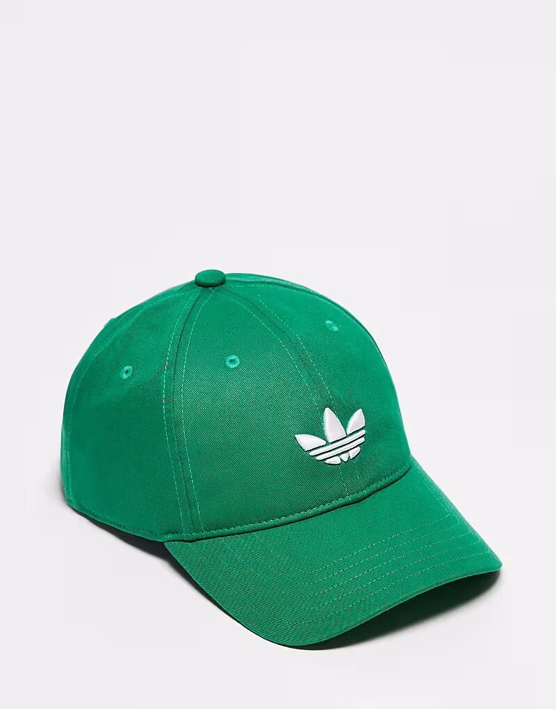 

Классическая бейсболка с трилистником Adidas Originals Adicolor в полупрозрачном зеленом цвете