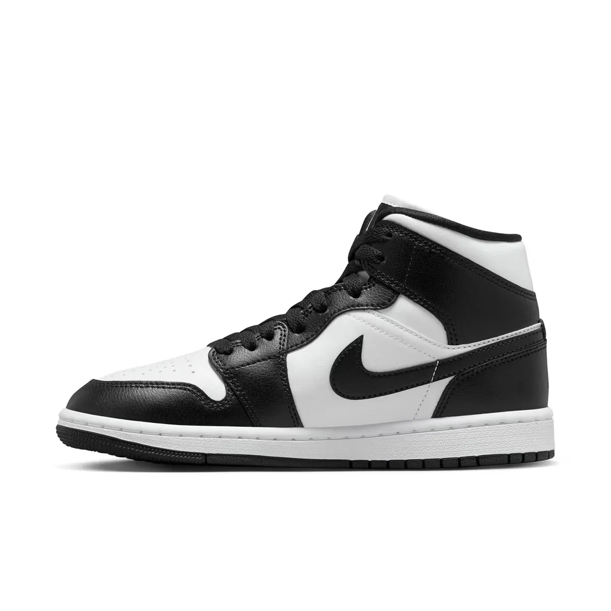 Женские баскетбольные кроссовки Air Jordan 1 Mid Jordan, черный/белый — фото 4