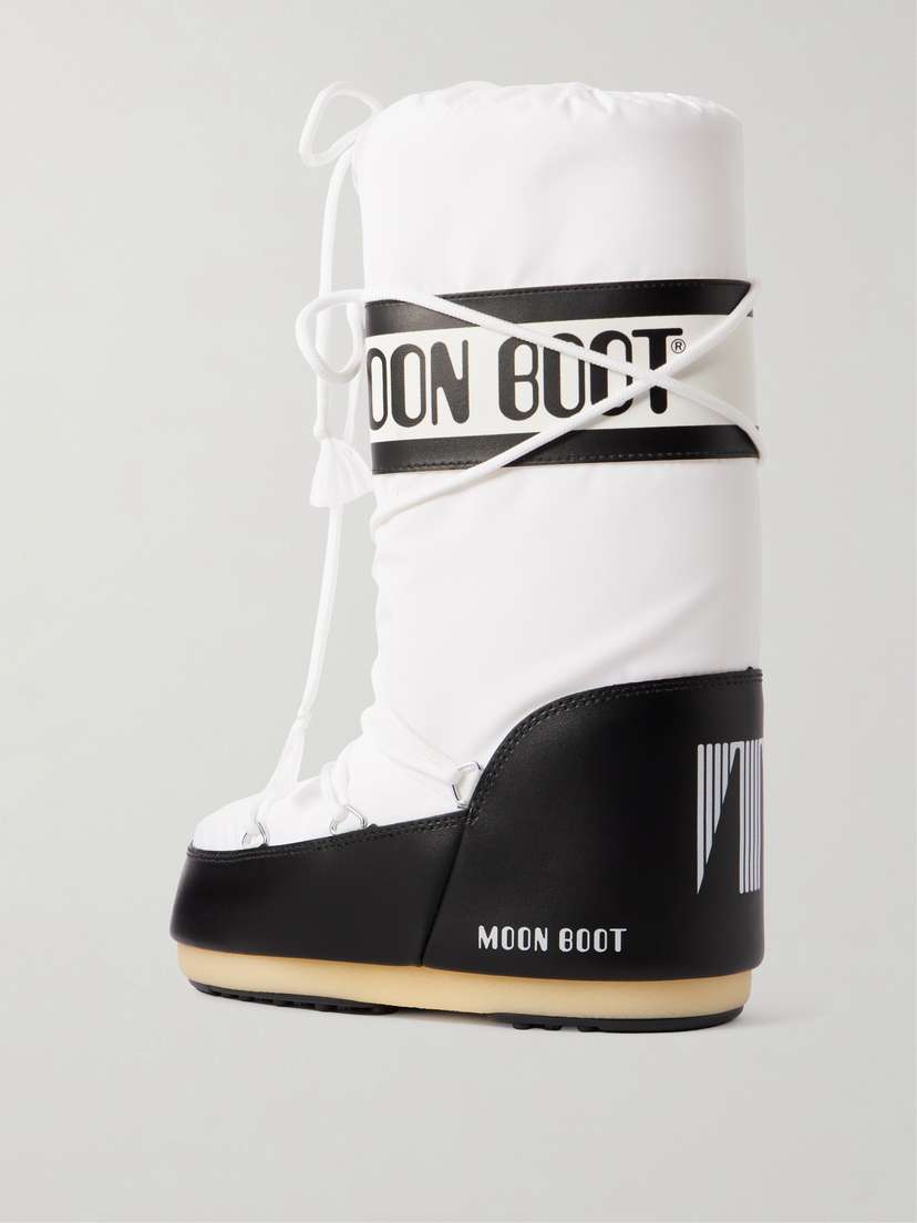 Зимние ботинки Icon из искусственной кожи и ракушек Moon Boot, белый — фото 3