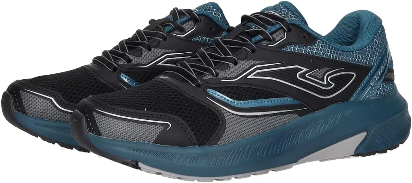 Мужские беговые кроссовки Joma VITALY 2401, черный/бензиновый — фото 2